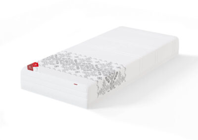 Minkštas viengulis spyruoklinis latekso čiužinys Sleepwell RED Pocket Etno Soft