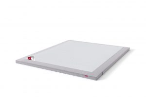 Antčiužinis su baldiniu šviesiai pilkos spalvos audiniu Sleepwell RED serijos lovoms TOP HR Foam Plus