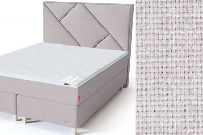Geometry galvūgalis su baldiniu smėlio (biežinės) spalvos audiniu Sleepwell RED serijos dvigulėms lovoms