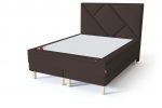 Sleepwell RED Continental Base dvigulė miegamojo lova su čiužiniu / RED Geometry galvūgalis / TOP HR Foam Plus antčiužinis ruda spalva