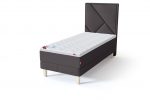 Sleepwell RED Continental Base viengulė miegamojo lova su čiužiniu / TOP HR Foam Plus antčiužinis tamsiai pilka spalva