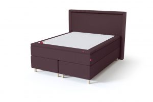 Sleepwell BLACK Continental tipo dvigulė miegamojo lova su čiužiniu / BLACK Lined galvūgalis / TOP Latex Lux antčiužinis, rausvai ruda spalva