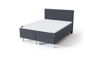 Sleepwell BLUE Continental tipo dvigulė lova su čiužiniu / BLUE H35 galvūgalis / TOP Profiled Foam antčiužinis tamsiai pilka spalva